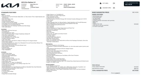 Photos of 2016 Kia Optima LX for sale in Columbus, OH at Auto Boutique Ohio