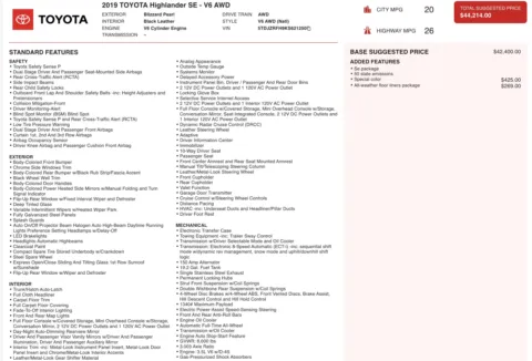 Photos of 2019 Toyota Highlander SE for sale in Columbus, OH at Auto Boutique Ohio