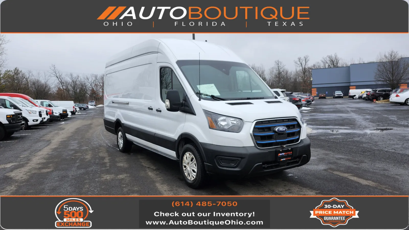 White 2022 Ford E-Transit Cargo Van 350 for sale in Columbus, OH