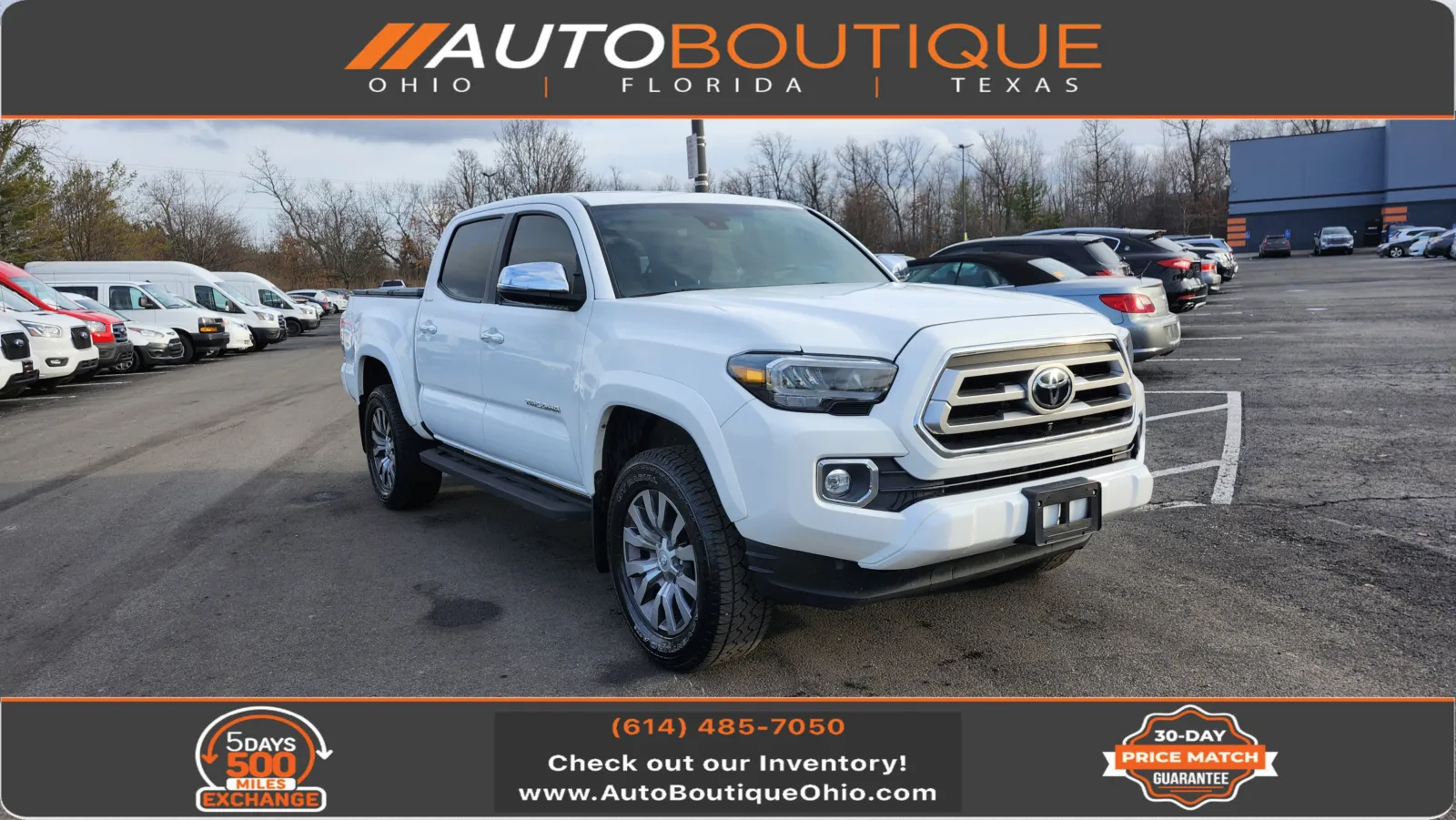 White 2020 Toyota Tacoma Limited for sale in Columbus, OH