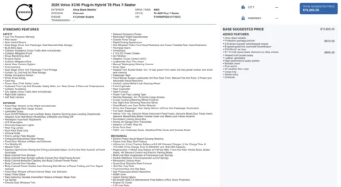 Photos of 2025 Volvo XC90 Plug-In Hybrid Plus for sale in Columbus, OH at Auto Boutique Ohio