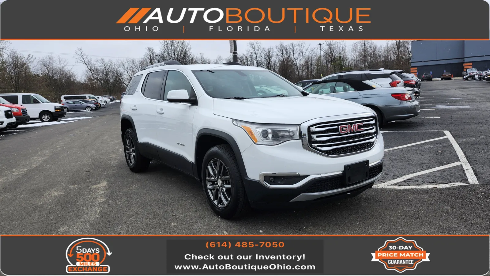 White 2019 GMC Acadia SLT for sale in Columbus, OH