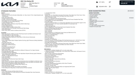 Photos of 2021 Kia Seltos EX for sale in Columbus, OH at Auto Boutique Ohio