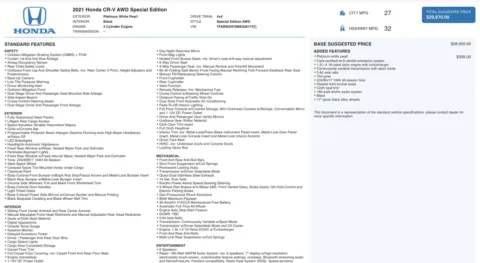 Photos of 2021 Honda CR-V Special Edition for sale in Columbus, OH at Auto Boutique Ohio