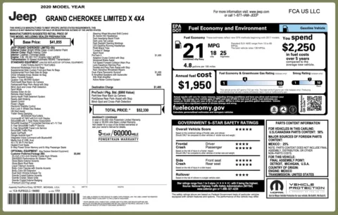 Photos of 2020 Jeep Grand Cherokee Limited X for sale in Columbus, OH at Auto Boutique Ohio