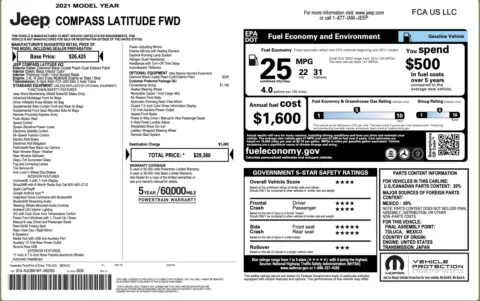 Photos of 2021 Jeep Compass Latitude for sale in Columbus, OH at Auto Boutique Ohio