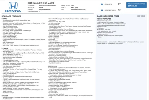 More photos of 2024 Honda CR-V EX-L at Auto Boutique Ohio, OH