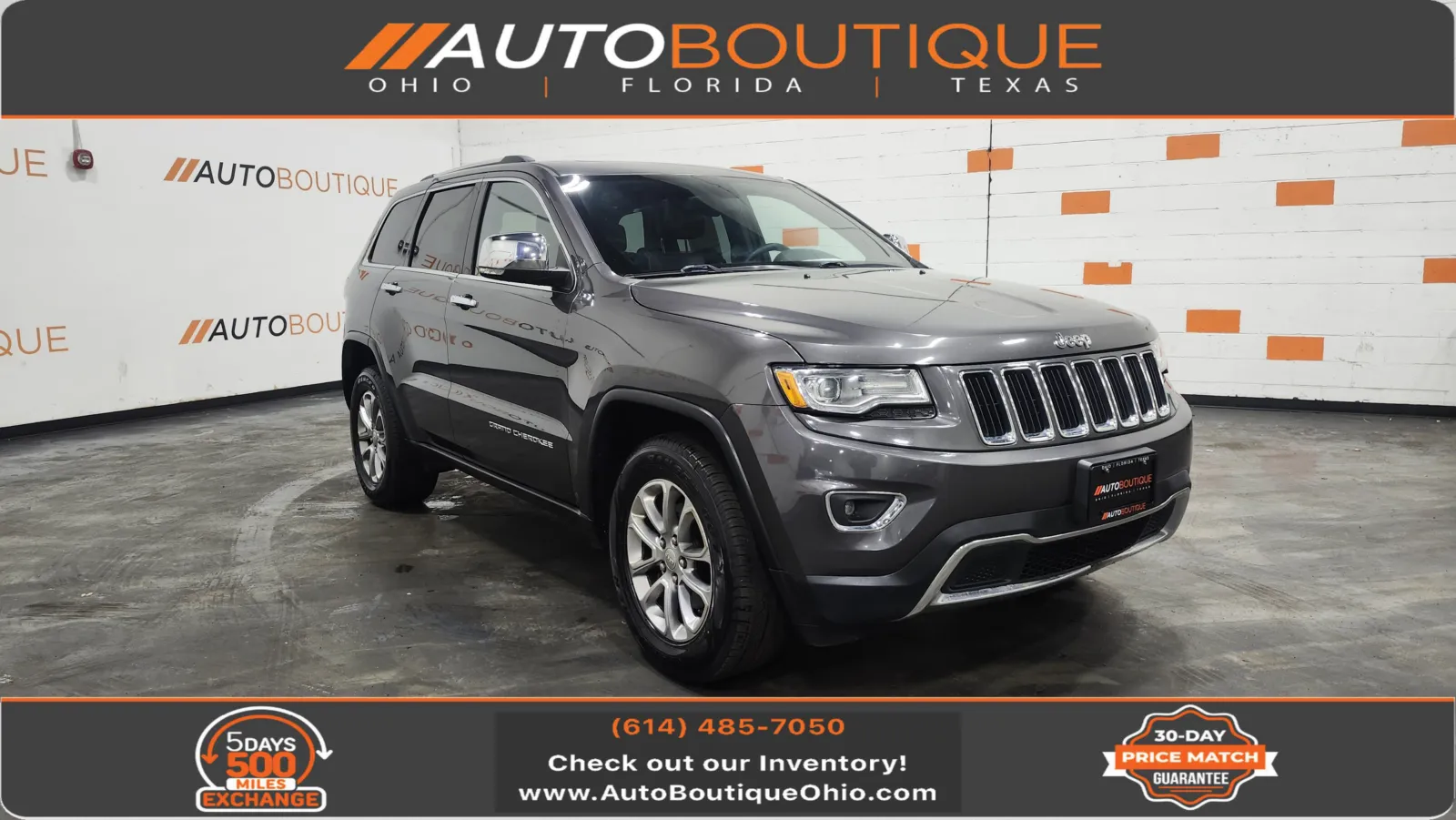 Gray 2015 Jeep Grand Cherokee Limited for sale in Columbus, OH