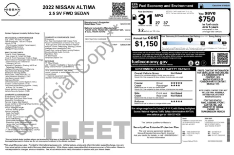Photos of 2022 Nissan Altima 2.5 SV for sale in Columbus, OH at Auto Boutique Ohio
