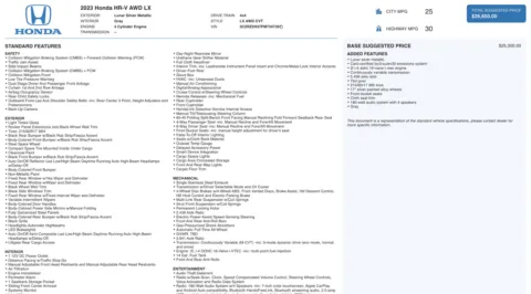 Photos of 2023 Honda HR-V LX for sale in Columbus, OH at Auto Boutique Ohio