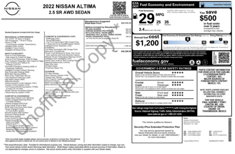 Photos of 2022 Nissan Altima 2.5 SR for sale in Columbus, OH at Auto Boutique Ohio