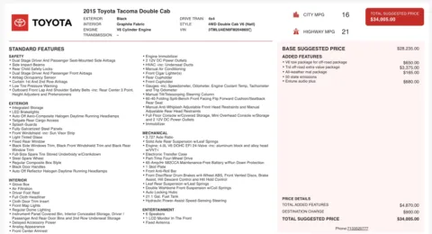 More photos of 2015 Toyota Tacoma TRD Pro at Auto Boutique Ohio, OH