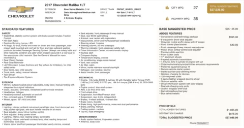 More photos of 2017 Chevrolet Malibu LT at Auto Boutique Ohio, OH