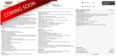 Black 2017 Cadillac Escalade Luxury for sale in Columbus, OH