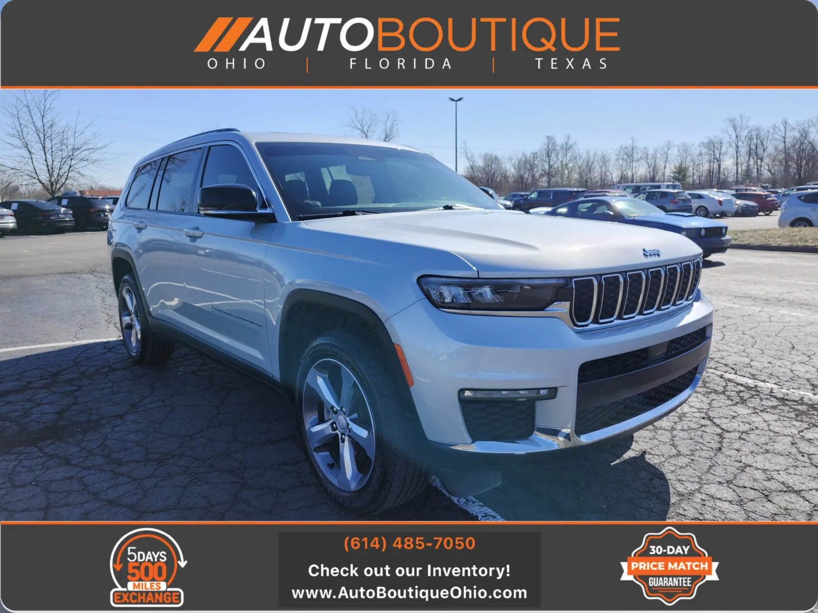 Silver 2021 Jeep Grand Cherokee L Limited for sale in Columbus, OH
