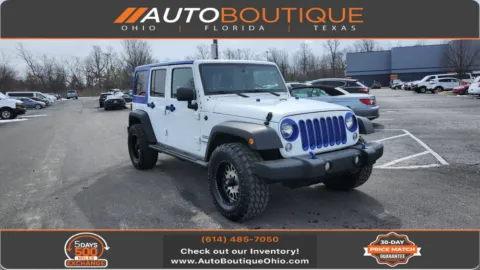White 2016 Jeep Wrangler Unlimited Black Bear for sale in Columbus, OH