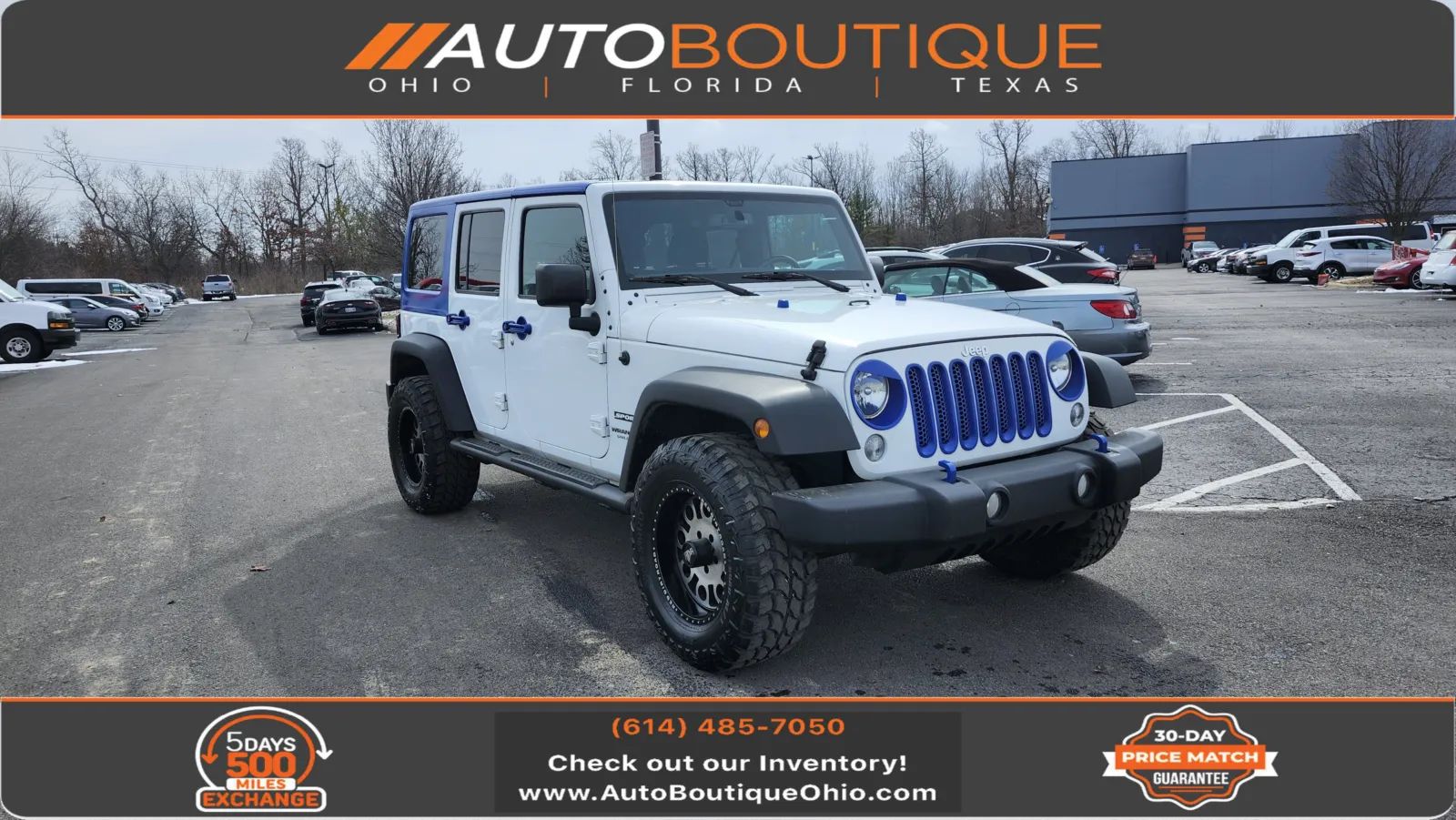 White 2016 Jeep Wrangler Unlimited Black Bear for sale in Columbus, OH