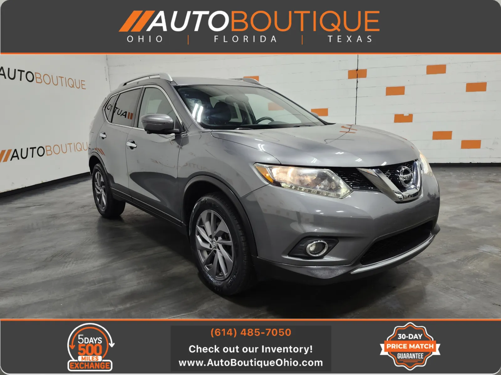 Gray 2016 Nissan Rogue SL for sale in Columbus, OH