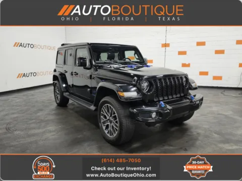 Black 2022 Jeep Wrangler 4xe Unlimited Sahara High Altitude for sale in Columbus, OH