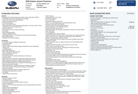 More photos of 2020 Subaru Ascent Premium at Auto Boutique Ohio, OH