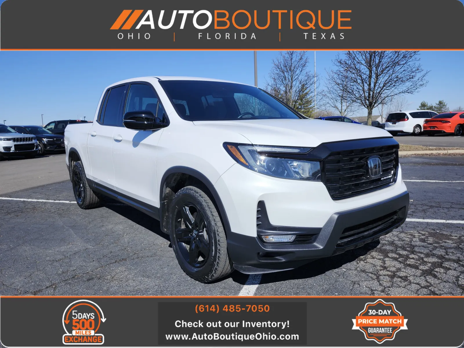 White 2023 Honda Ridgeline Black Edition for sale in Columbus, OH