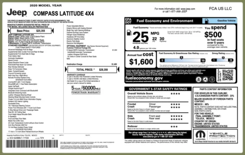 Another view of 2020 Jeep Compass Latitude for sale in Columbus, OH at Auto Boutique Ohio