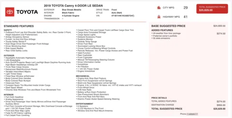 More photos of 2019 Toyota Camry LE at Auto Boutique Ohio, OH