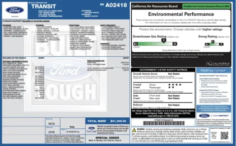 Another view of 2022 Ford Transit Cargo Van 250 for sale in Columbus, OH at Auto Boutique Ohio