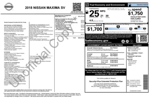 Photos of 2018 Nissan Maxima SV for sale in Columbus, OH at Auto Boutique Ohio