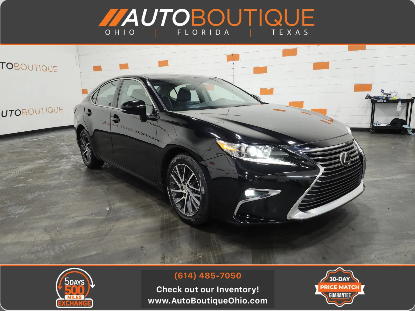 Black 2016 Lexus ES 350 for sale in Columbus, OH