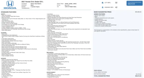 More photos of 2021 Honda Civic Sedan EX-L at Auto Boutique Ohio, OH