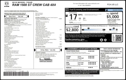 Photos of 2016 Ram 1500 Express for sale in Columbus, OH at Auto Boutique Ohio