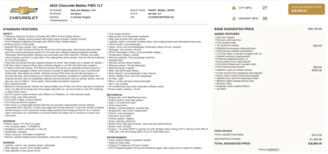 Photos of 2023 Chevrolet Malibu LT for sale in Columbus, OH at Auto Boutique Ohio