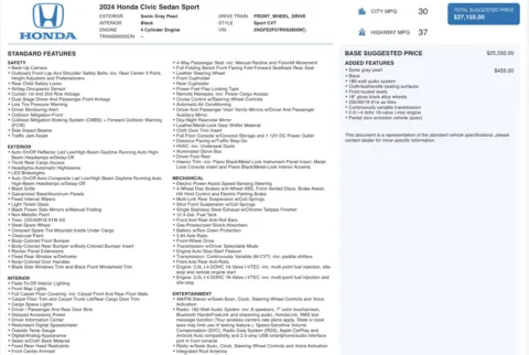 More photos of 2024 Honda Civic Sedan Sport at Auto Boutique Ohio, OH