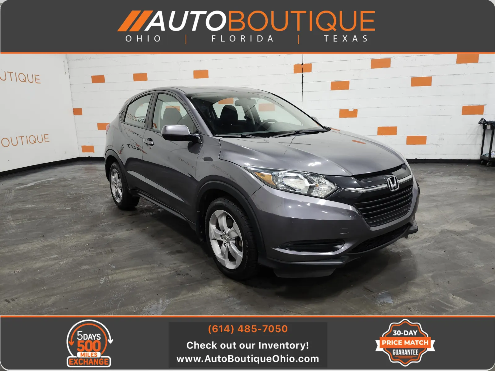 Gray 2018 Honda HR-V LX for sale in Columbus, OH