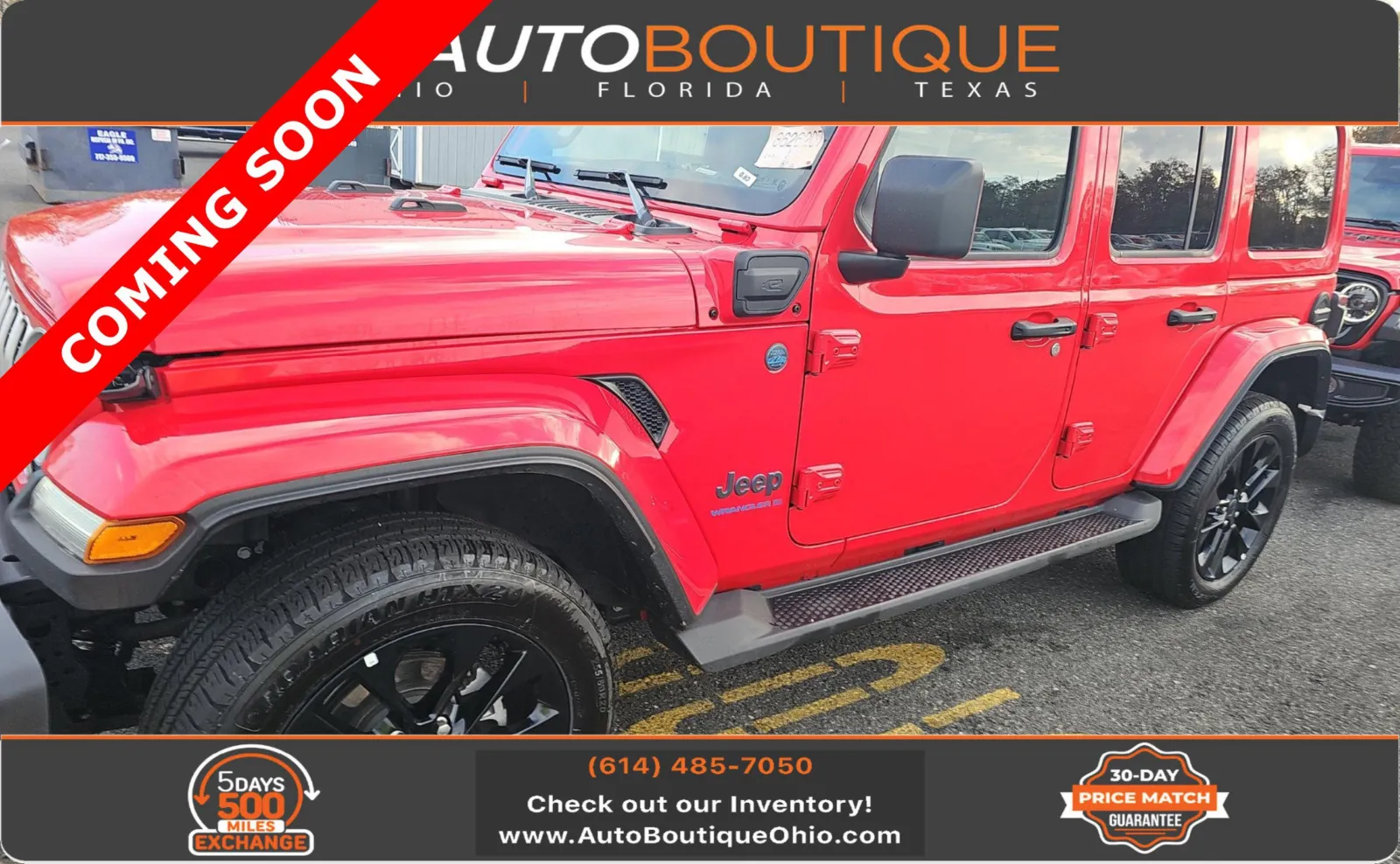 Red 2025 Jeep Wrangler 4xe Sahara for sale in Columbus, OH