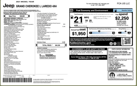 Photos of 2021 Jeep Grand Cherokee L Laredo for sale in Columbus, OH at Auto Boutique Ohio