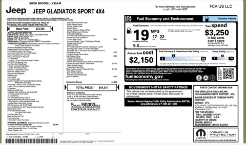 More photos of 2020 Jeep Gladiator Sport S at Auto Boutique Ohio, OH