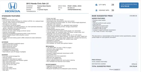 More photos of 2013 Honda Civic Sdn LX at Auto Boutique Ohio, OH