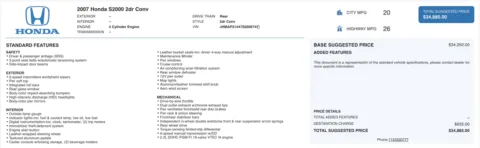 More photos of 2007 Honda S2000 at Auto Boutique Ohio, OH