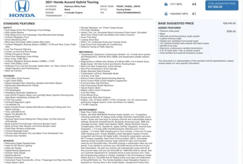 More photos of 2021 Honda Accord Hybrid Touring at Auto Boutique Ohio, OH