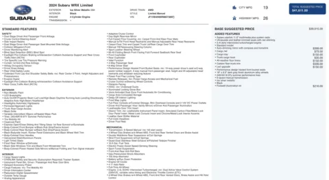 More photos of 2024 Subaru WRX Limited at Auto Boutique Ohio, OH