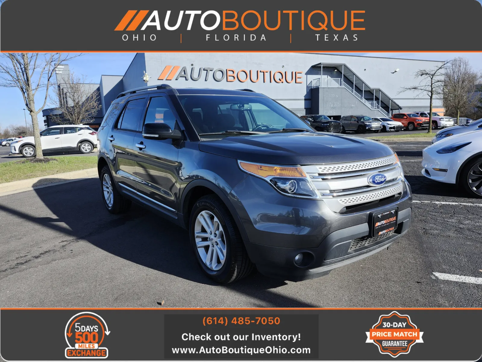 Gray 2015 Ford Explorer XLT for sale in Columbus, OH