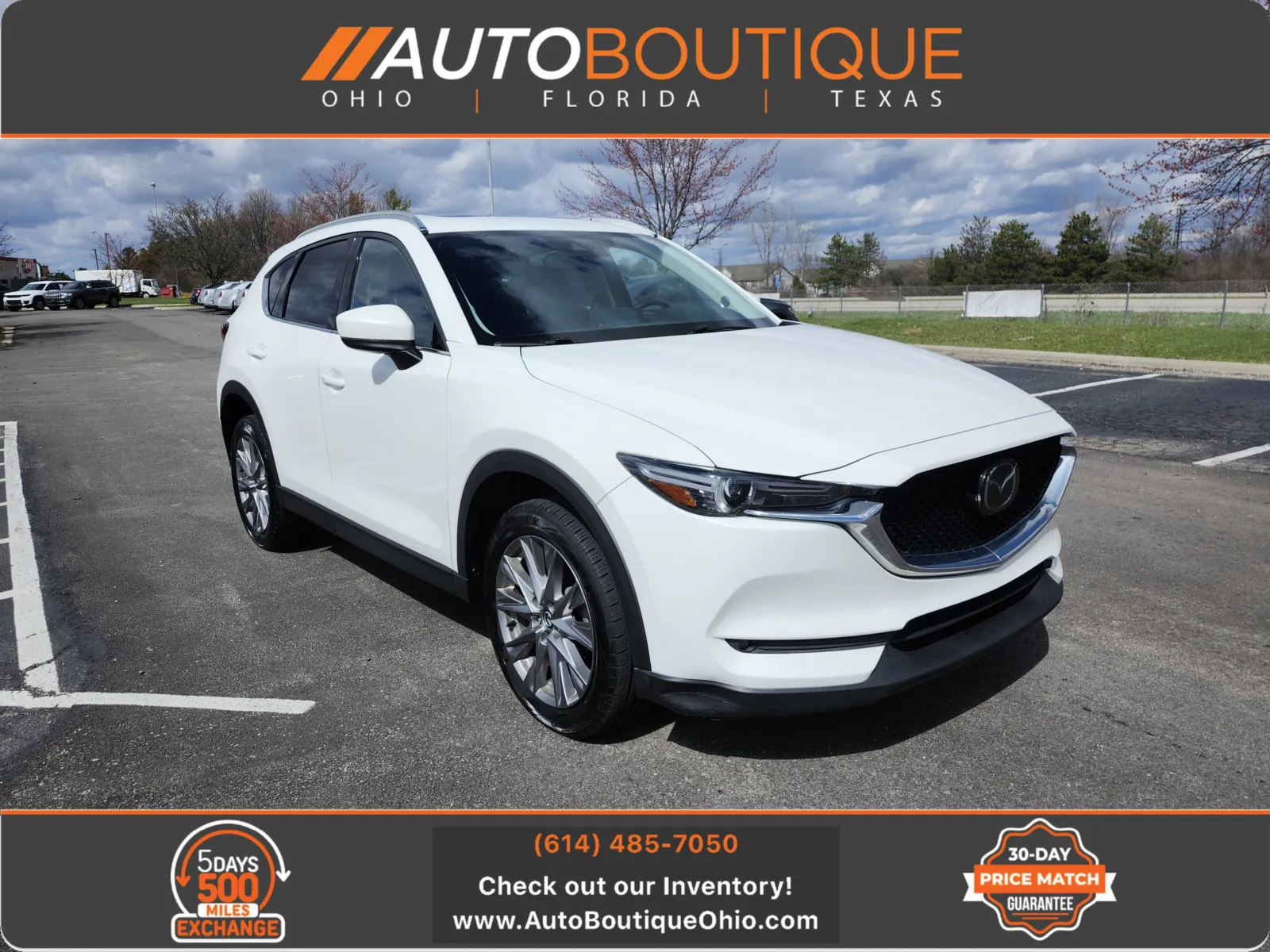 White 2021 Mazda CX-5 Grand Touring for sale in Columbus, OH