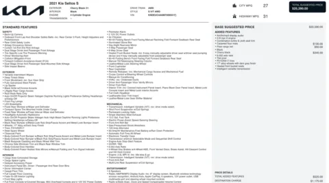 Photos of 2021 Kia Seltos S for sale in Columbus, OH at Auto Boutique Ohio