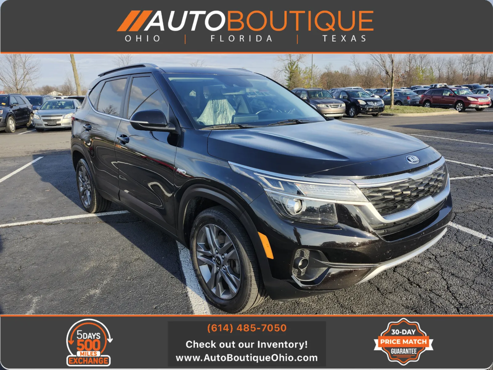 Black 2021 Kia Seltos S for sale in Columbus, OH