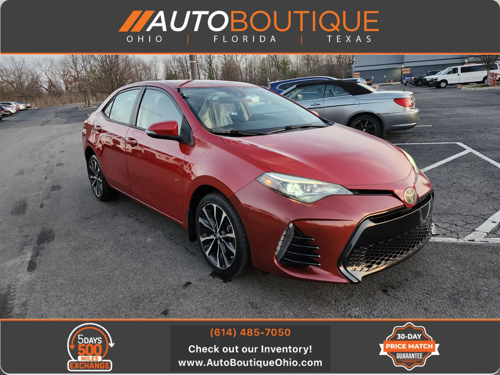 Red 2018 Toyota Corolla SE for sale in Columbus, OH