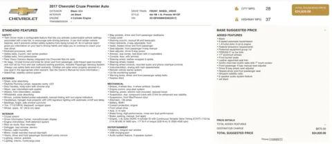 Photos of 2017 Chevrolet Cruze Premier for sale in Columbus, OH at Auto Boutique Ohio