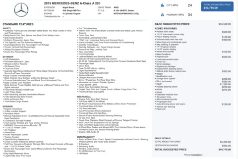 Photos of 2019 Mercedes-Benz A-Class A 220 for sale in Columbus, OH at Auto Boutique Ohio