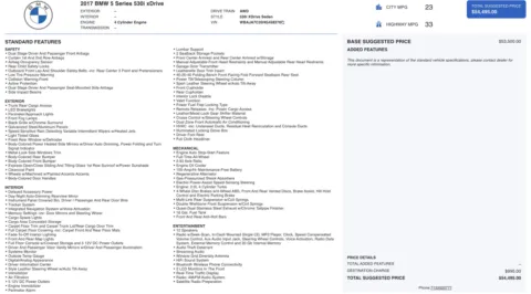 Another view of 2017 BMW 5 Series 530i xDrive for sale in Columbus, OH at Auto Boutique Ohio